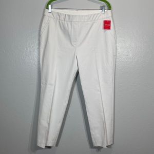 Women’s Spanx White Ankle Slim Straight Pant with Silver Lining Technology - XL